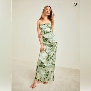 Reformation Frankie Silk Dress